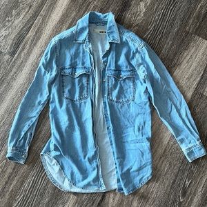 Topshop Moto denim shirt